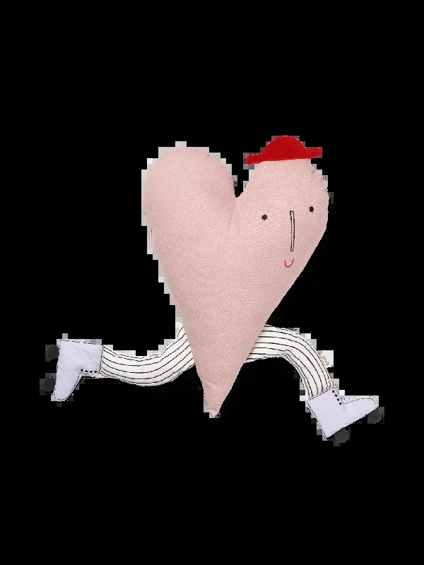 Heart Cushion – Dusty Rose