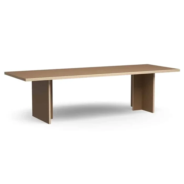 HKLiving Table à manger, marron, rectangulaire 280cm
