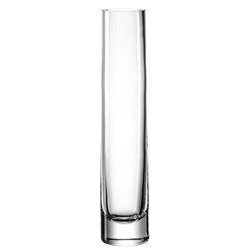 HOME 018626 Novara Vase en verre 30 cm Transparent