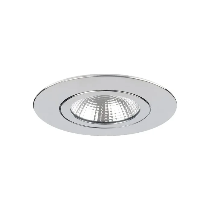 Integral LED Lux Ultra Slim – spot à encastrer – Ø 83 mm, Ø 65 mm à encastrer – LED 6,5W dimmable inclus – chrome