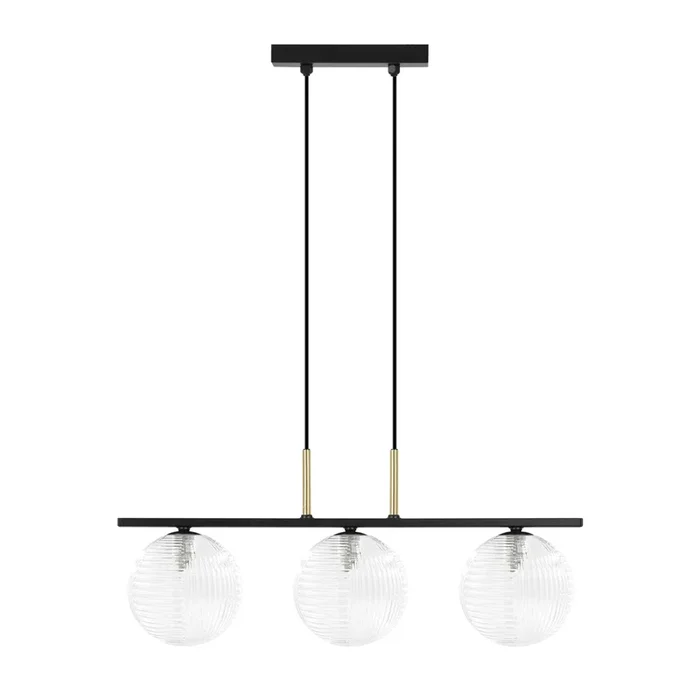 Kaja Aura 3L linear suspension pendant lamp G9 H 90.0cm
