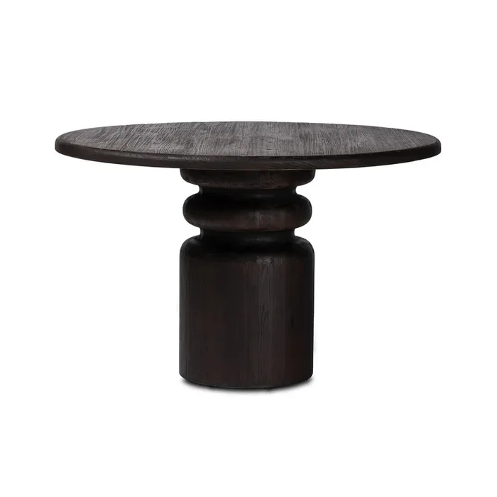 Kerrville Burnt Pine Round Dining Table | shipping 02/10/2026