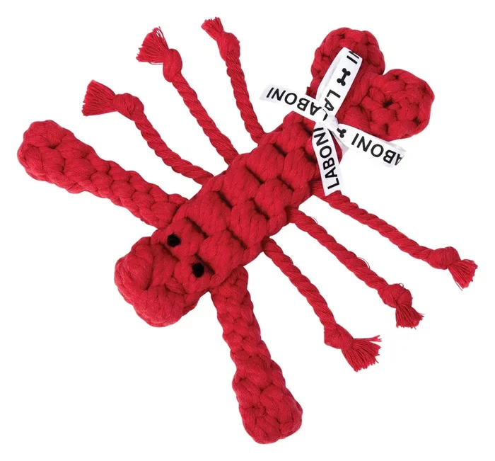 LABONI Jouet Hugo Lobster Jr. Coton 17x18x3 cm