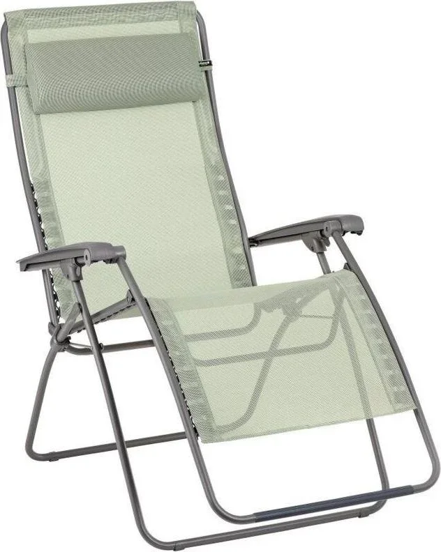 Lafuma Mobilier – Fauteuil Relax Jardin – Chaise Longue Zéro Gravité – Xl – Rsxa Clip Xl – Batyline Iso – Vert Moss