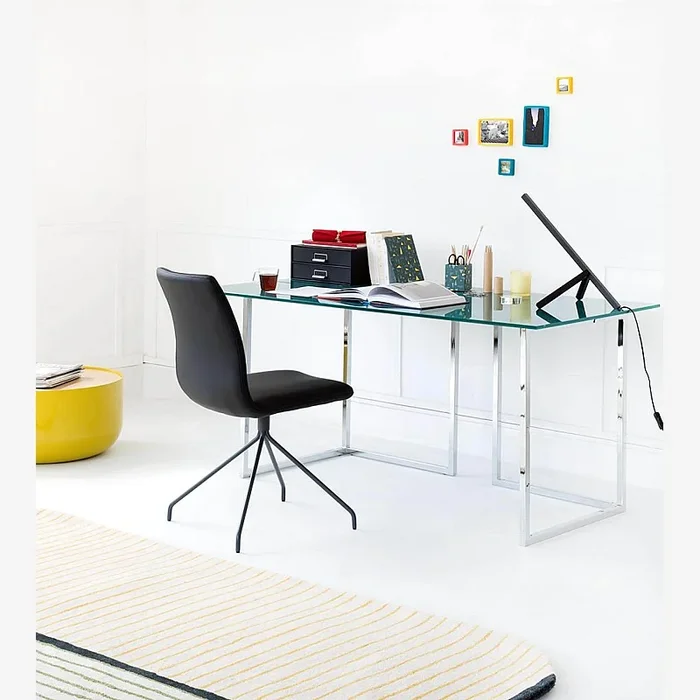 Lagon – Plateau de Table en Verre Trempé Transparent – 120x50cm