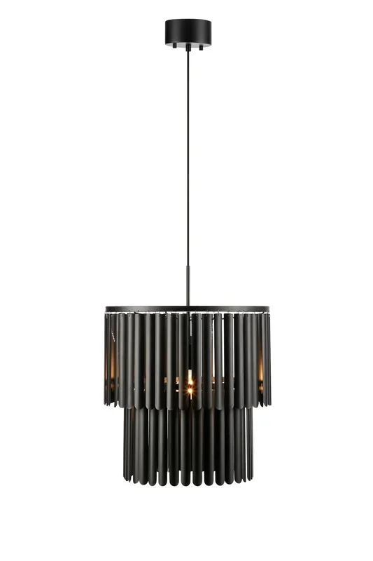 Lampada a sospensione VIENTO 1L Nero opaco