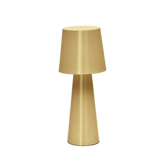 Lampe de table Arenys grande en métal avec peinture dorée