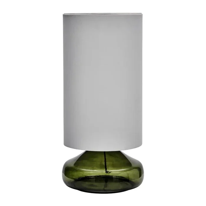 Lampe de table, tapis HD, vert/blanc