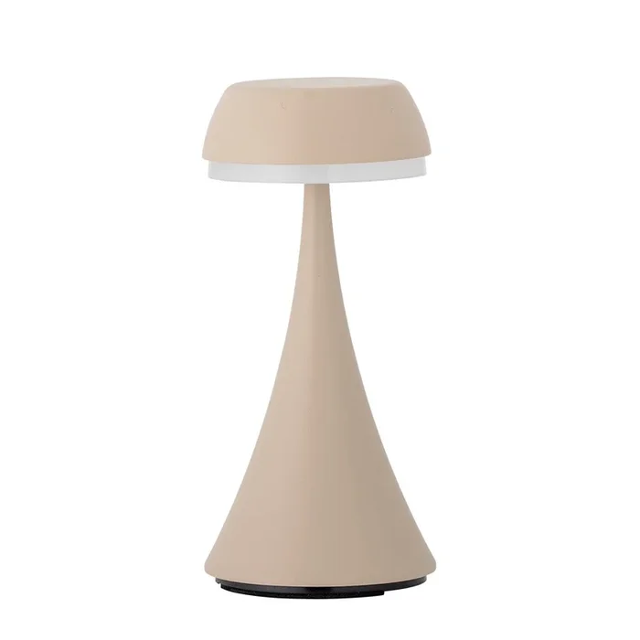 Lampe portative Pepple, rechargeable, naturelle, aluminium