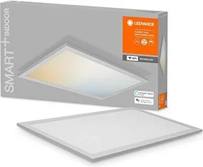 Ledvance Panneau lumineux LED intelligent avec technologie WiFi pour lintérieur, couleur de la lumière variable (3000-6500K), 60cm x 30cm, compatible Blanc
