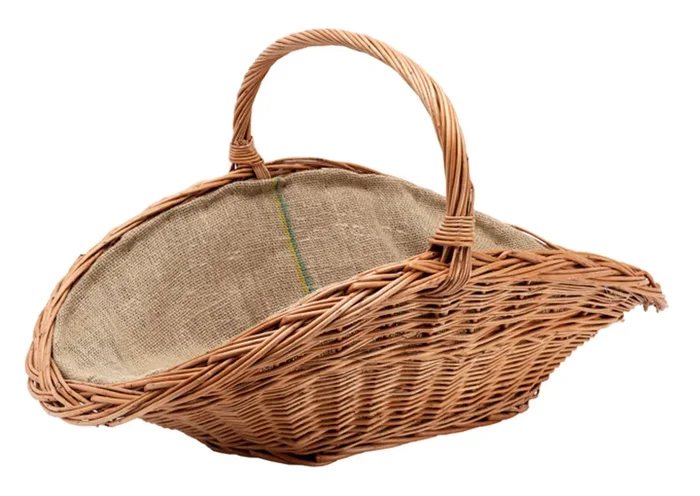 LIENBACHER Panier en bois de saule avec insert en jute 70×50 cm