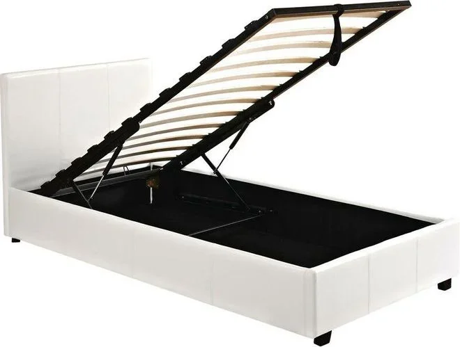 Lit avec coffre Carla – 90 x 190 cm – Blanc