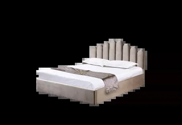 Lit coffre DOHA 2 places 140×190 cm moka sommier et coffre intégré