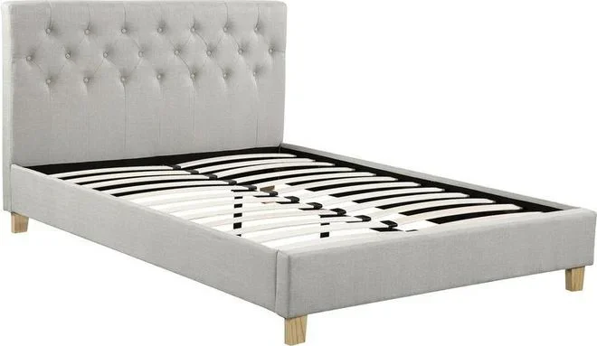 Lit double Emmy – 140 x 190 cm – Beige