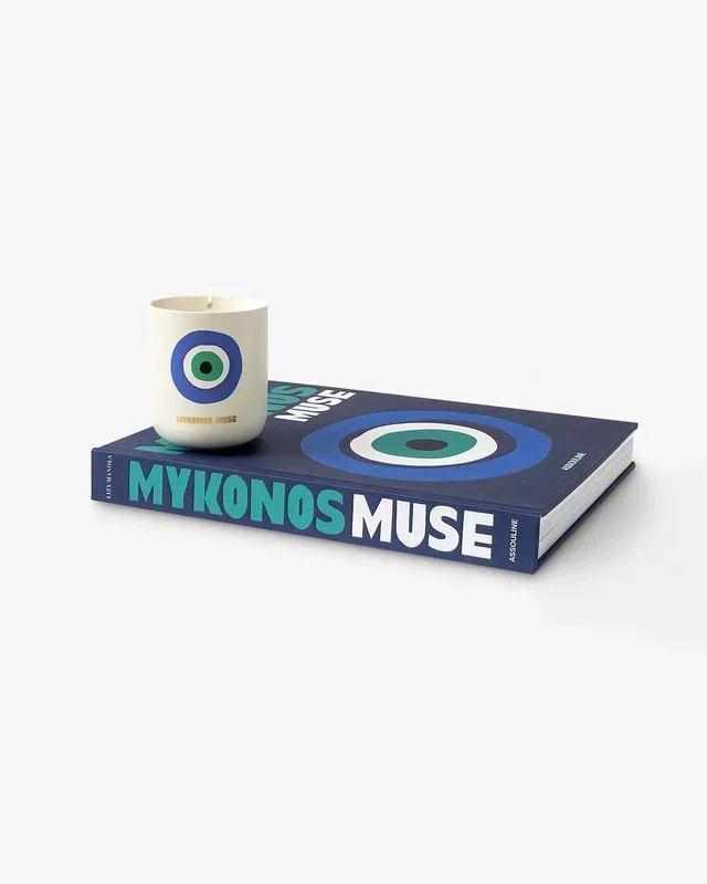 Livre Bougie TRAVEL FROM HOME Mykonos Set cadeau