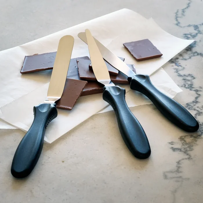 Lot de 3 spatules de précision en inox – argenté