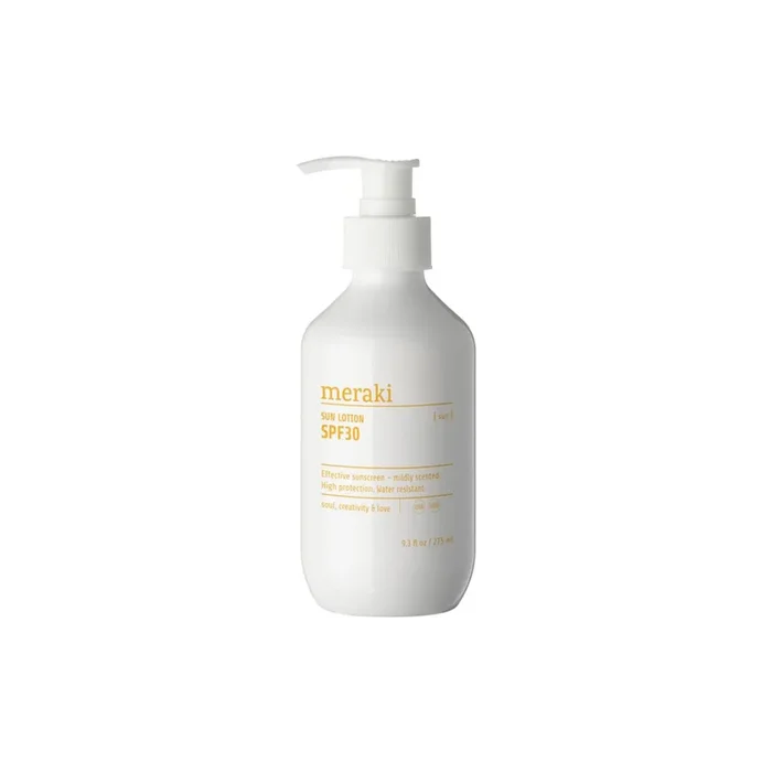 Lotion solaire, légèrement parfumée