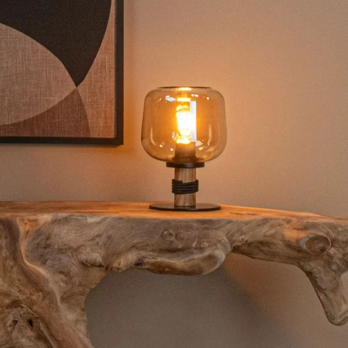 Lucide Ilona – lampe à poser – Ø 18 x 25 cm – noir