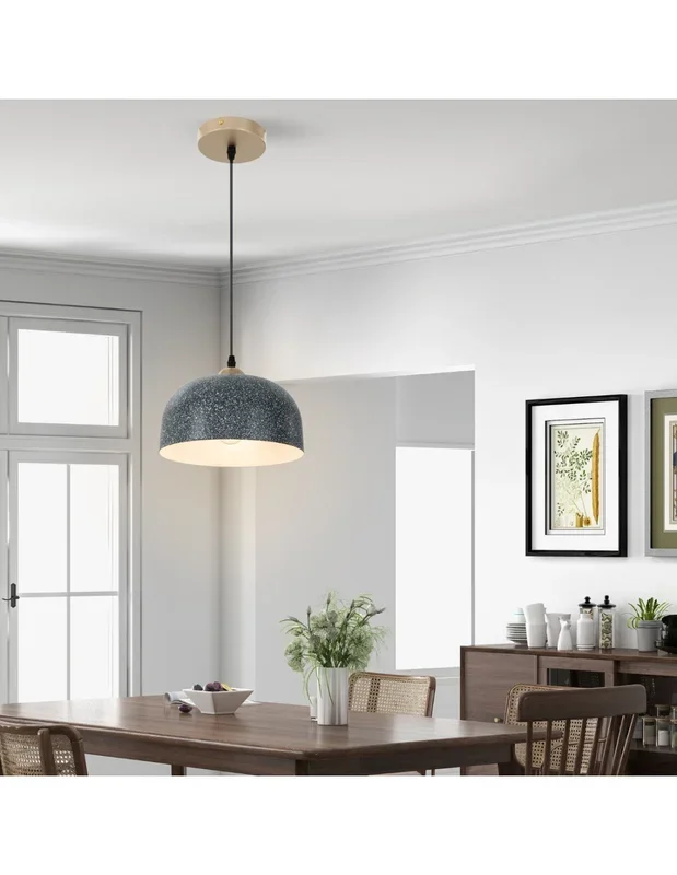 Luminaire Suspendu avec Câble Réglable E27 Suspension Moderne