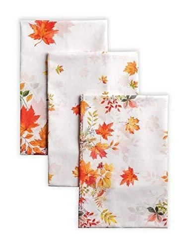 Maison dHermine Amarante Lot de 3 torchons de cuisine, bar multi-usages doux et absorbants 100 % coton – Printemps/été – 50 x 70 cm
