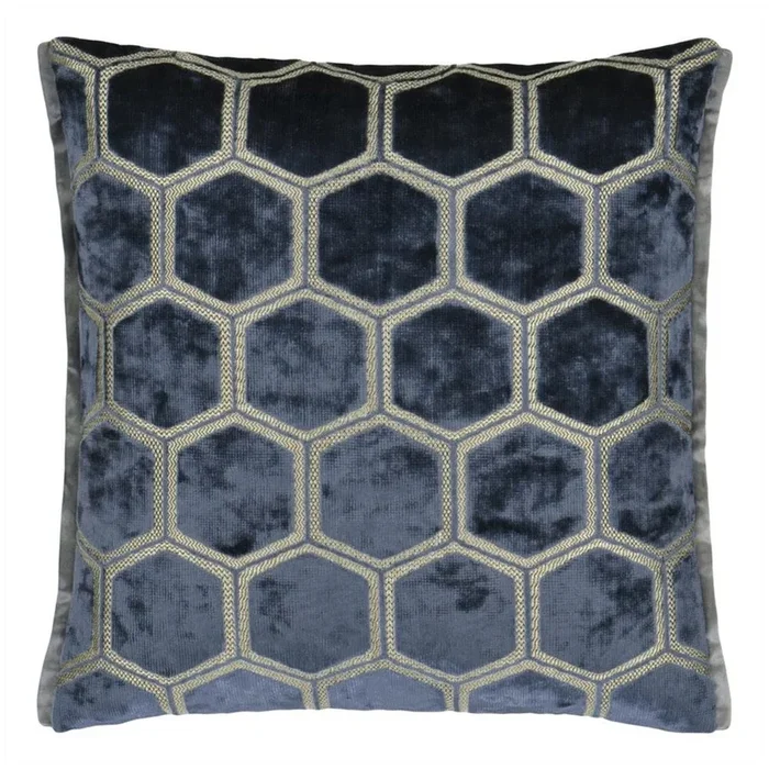 Manipur Midnight, Coussin Designers Guild, 43cmx43cm