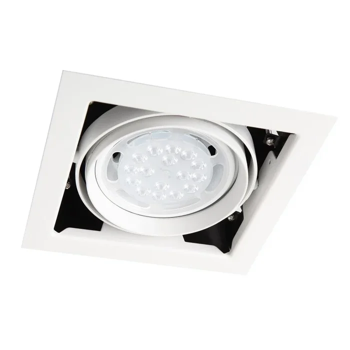 Maxlight Matrix I – spot encastré 1L – 185 x 185 mm, 150 x 150 mm format encastré – blanc