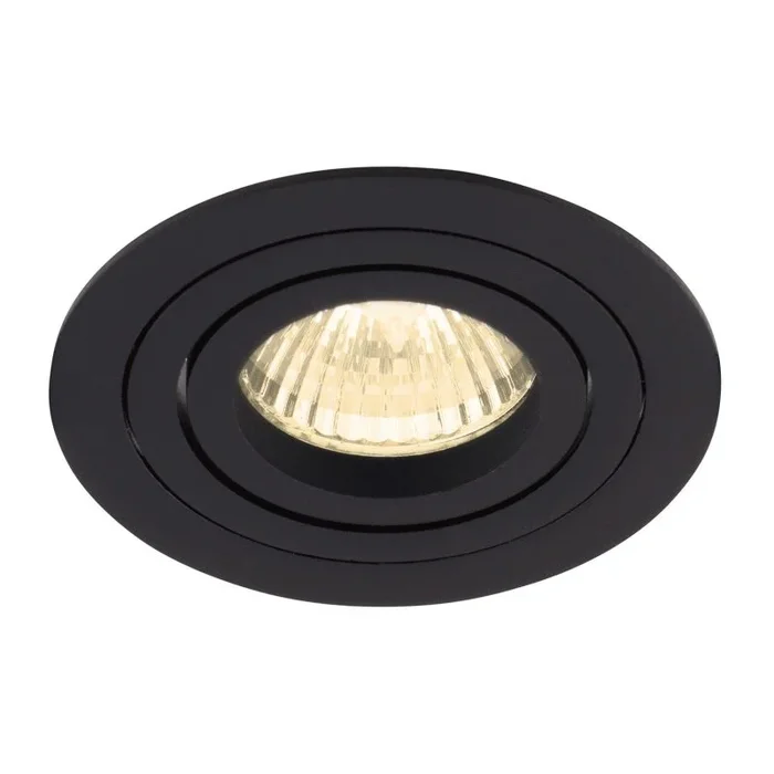 Maxlight Signal I – spot encastré 1L – Ø 90 mm, Ø 75 mm encastré – noir