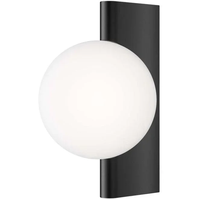 Maytoni – Applique Applique Lampe de couloir Lampe de chambre Métal Verre Noir h 30 cm