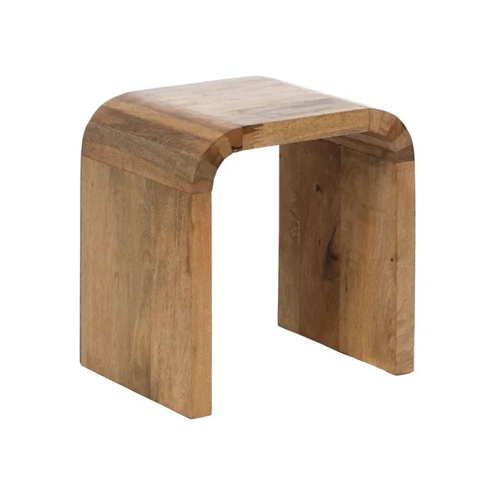 MESITA NATURAL MADERA DE MANGO 41 X 30 X 42 CM