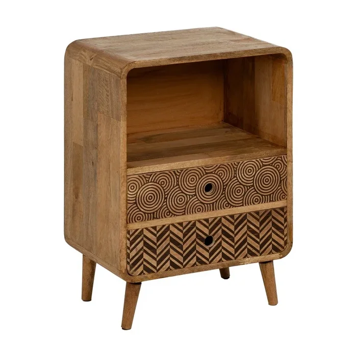 MESITA NATURAL MADERA DE MANGO 45 X 31 X 63,50 CM