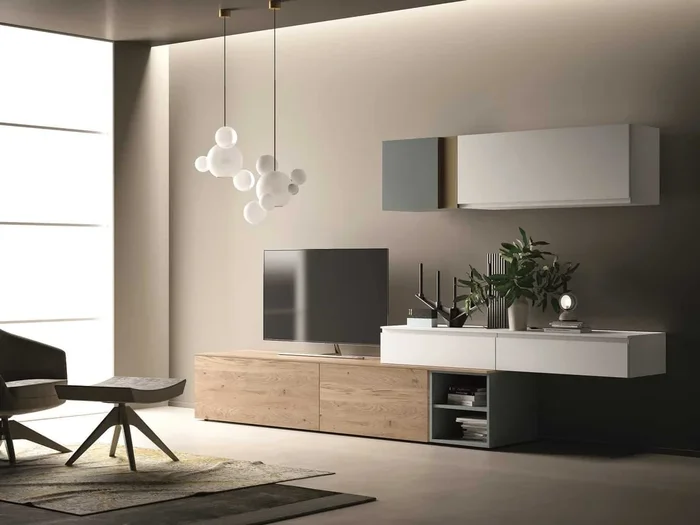 Meuble mural modulaire SLIM UP 02 By Dall’Agnese