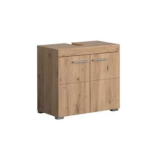 Meuble sous-Vasque – Salle de Bain – Amanda – Dimensions de Montage (LxHxP) 60 x 56 x 34 cm – chêne coloré – 139330192
