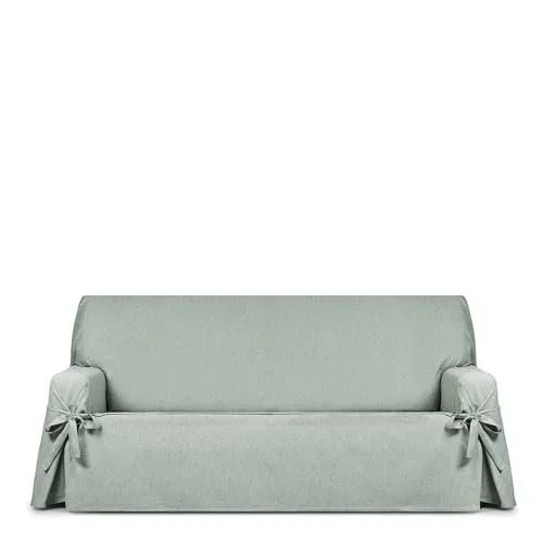 Mini Housse de canapé antitache Chaise Longue Gris Bras Gauche Vue de Face Design Genna