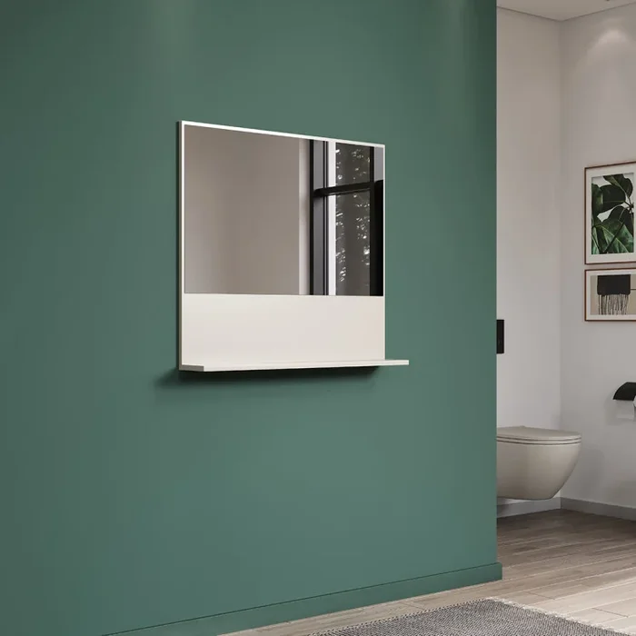 Miroir de salle de bain coloris cachemire Paolo