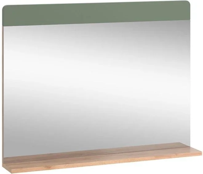 Miroir de salle de bain Izan, Force dor Chêne/Vert, 80.1x62cm avec abonnement