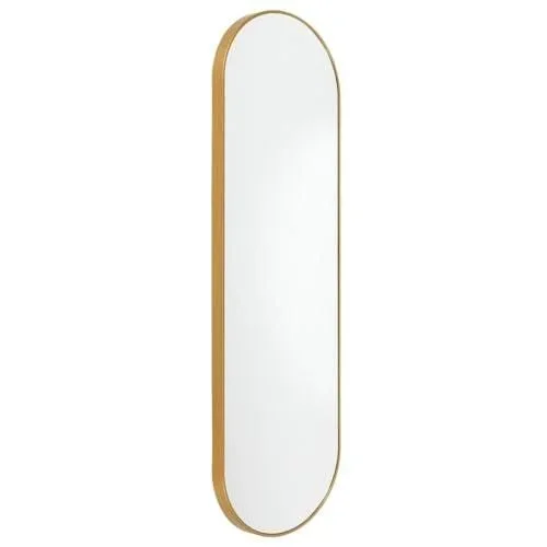 Miroir Doré Ovale 30×100 cm