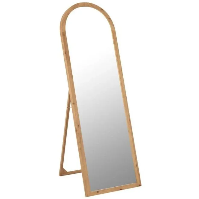 Miroir sur pied en bois naturel – MAHE