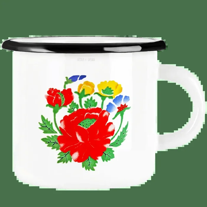 MUG FLEUR EN ÉMAIL
