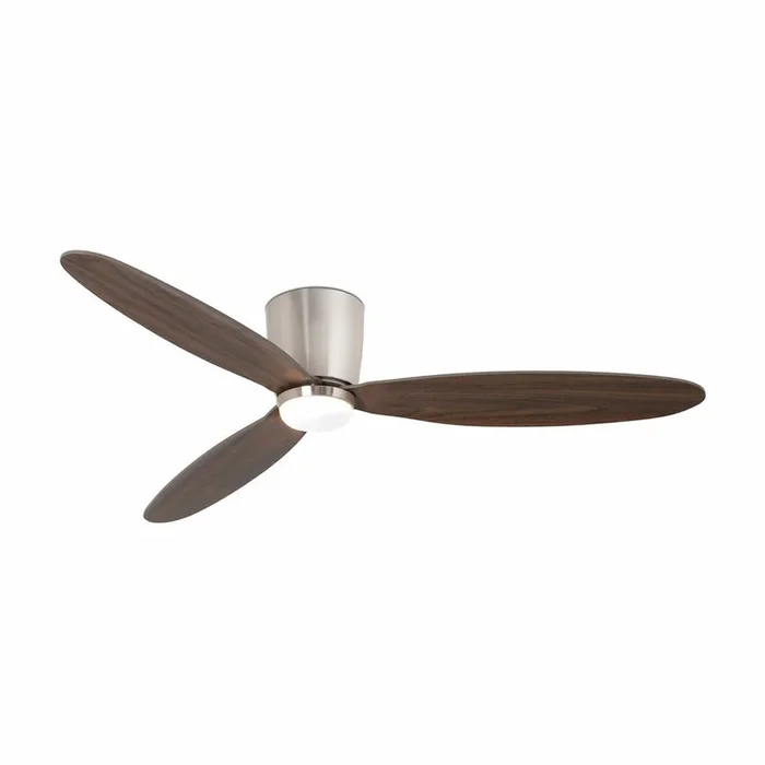 NIAS L LED matt nickel fan with DC motor
