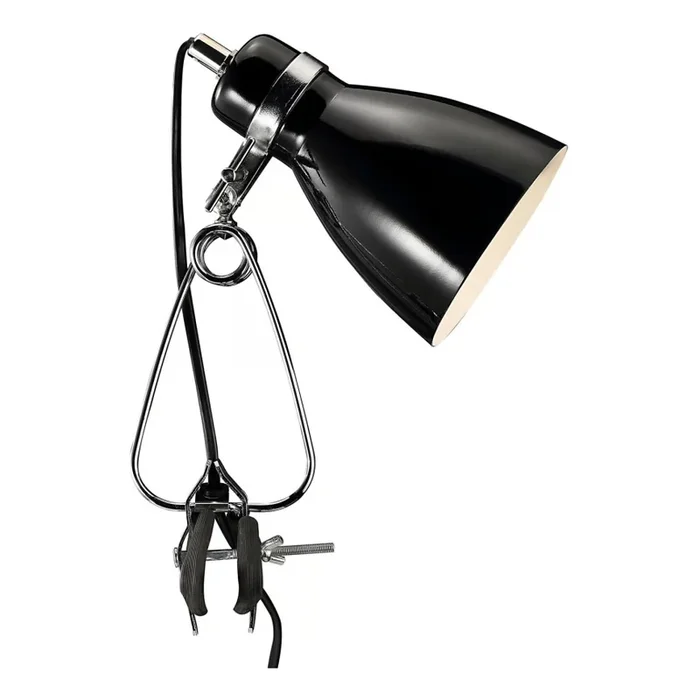 Nordlux – Lampe de table avec pince CYCLONE 1xE14/15W/230V noir