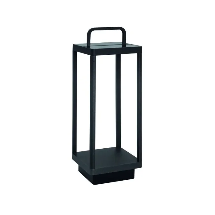 Nova Luce Bali – lampadaire solaire portable avec port USB – 51 cm -2W dimmable LED inclus – IP65 – anthracite