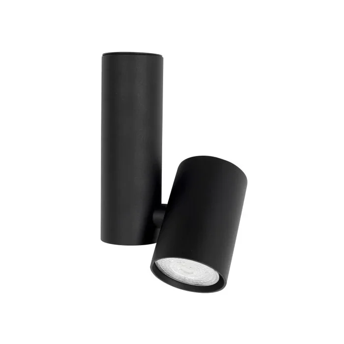 Nova Luce Bernardo – spot en saillie – Ø 6 x 29 cm – noir