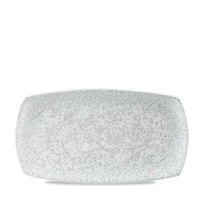 Nuances de menu Caldera Chalk White Rectangular Plate 35.5x14cm