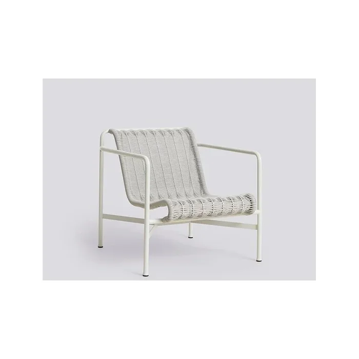 PALISSADE CORD LOUNGE CHAIR LOW POWDER COATED STEEL