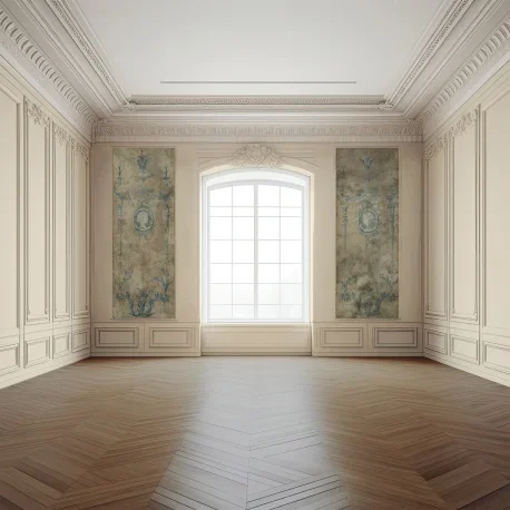 Papier peint panoramique « Pendant bleu » n°1 – 198 cm x 73 cm