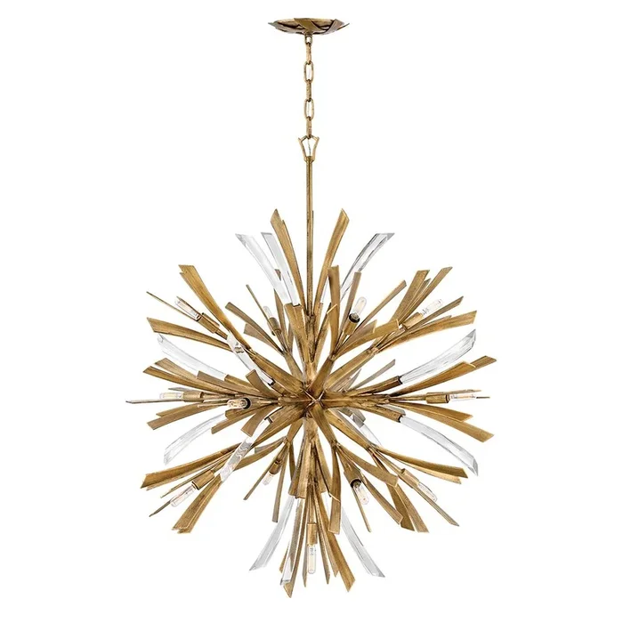 Pendant lamp Hinkley (QN-VIDA-13P-L) Vida steel, crystal E14 13 bulbs