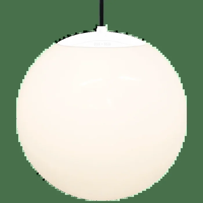PENDENTIF GLOBE OPALE BLANC 400mm