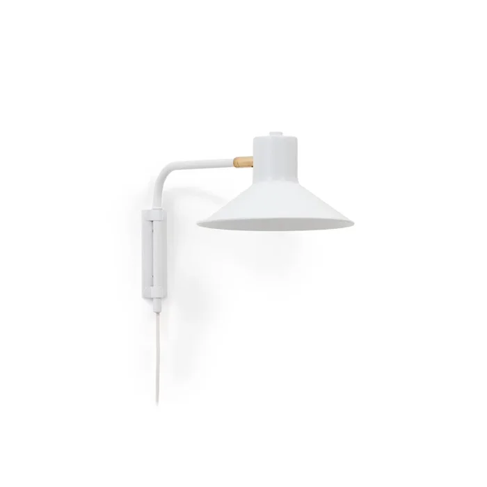 Petite applique Aria en acier finition blanche