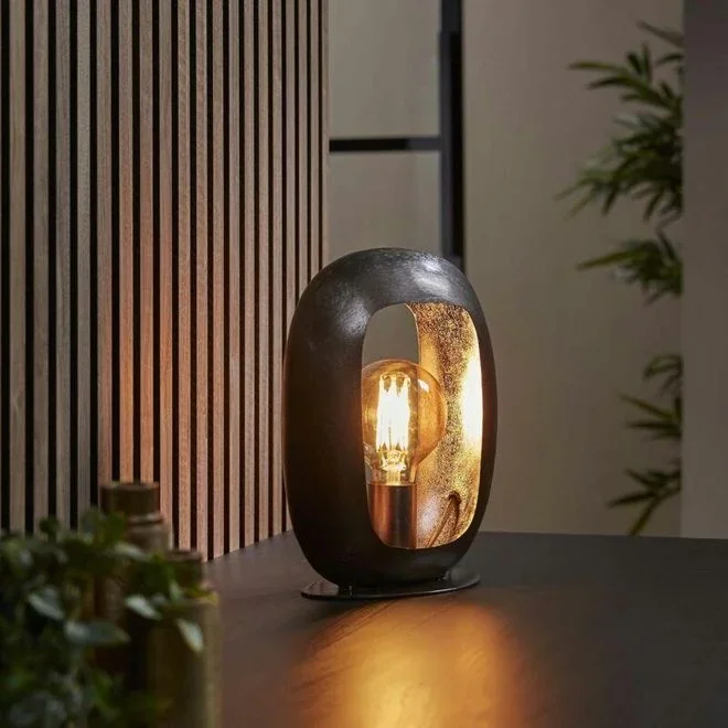 Pier Import – Lampe noire avec cadre épais 30 cm ralf