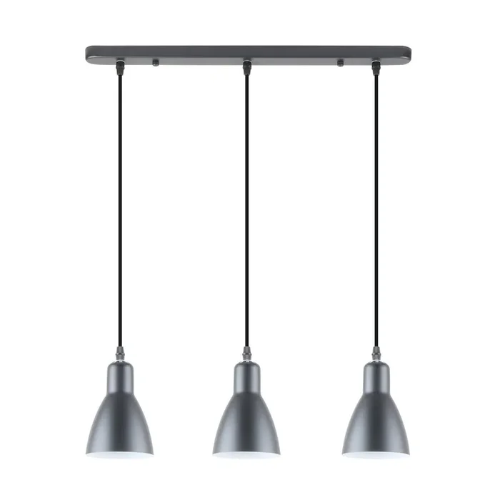 Plafonnier à suspension linéaire Zumaline Mora 3L E27, L 55cm